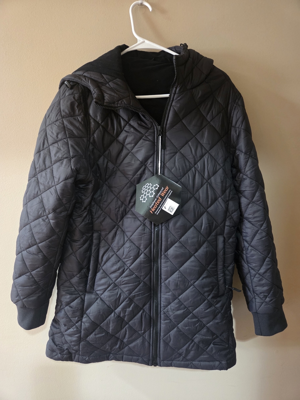 Women's Wulcea Heated Quilted Hooded Puffer Jacket - Black